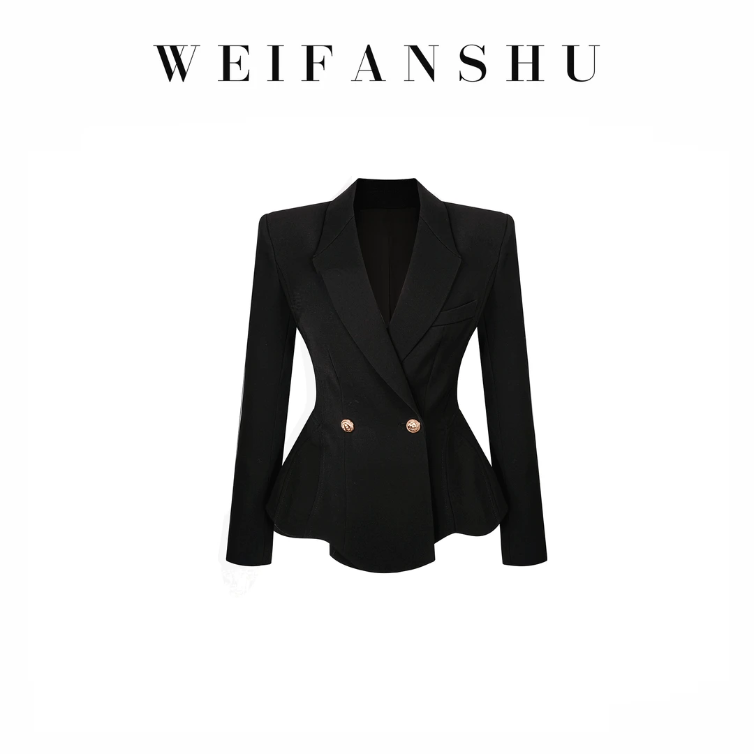 WEIFANSHU/魏凡舒【绝代双腰】早春新款气质高级收腰显瘦西装外套
