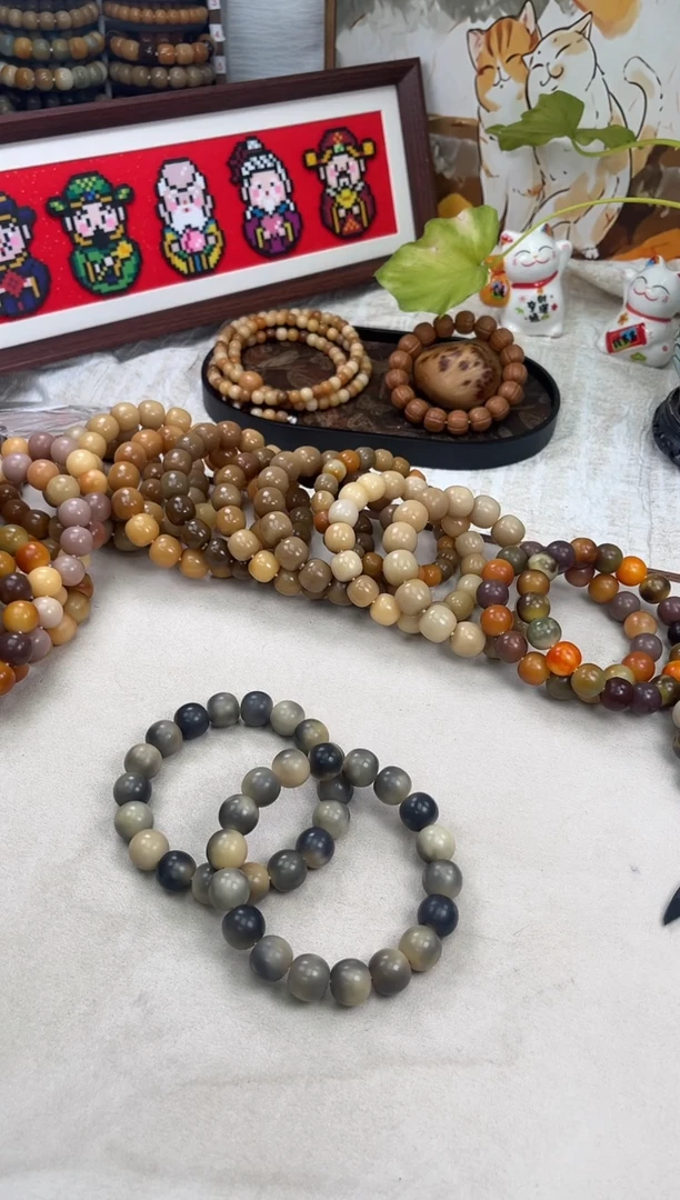 手串菩提根/象牙果a119 卡15 干磨孔一般