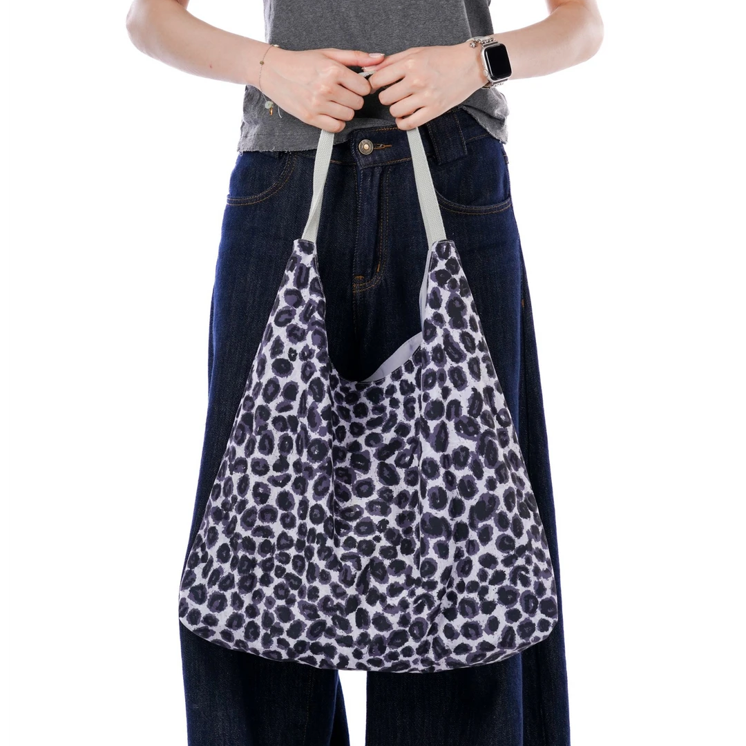 无则艺【月牙包】黑豹冰丝月牙包夏季款时尚印花运动单肩环保行者