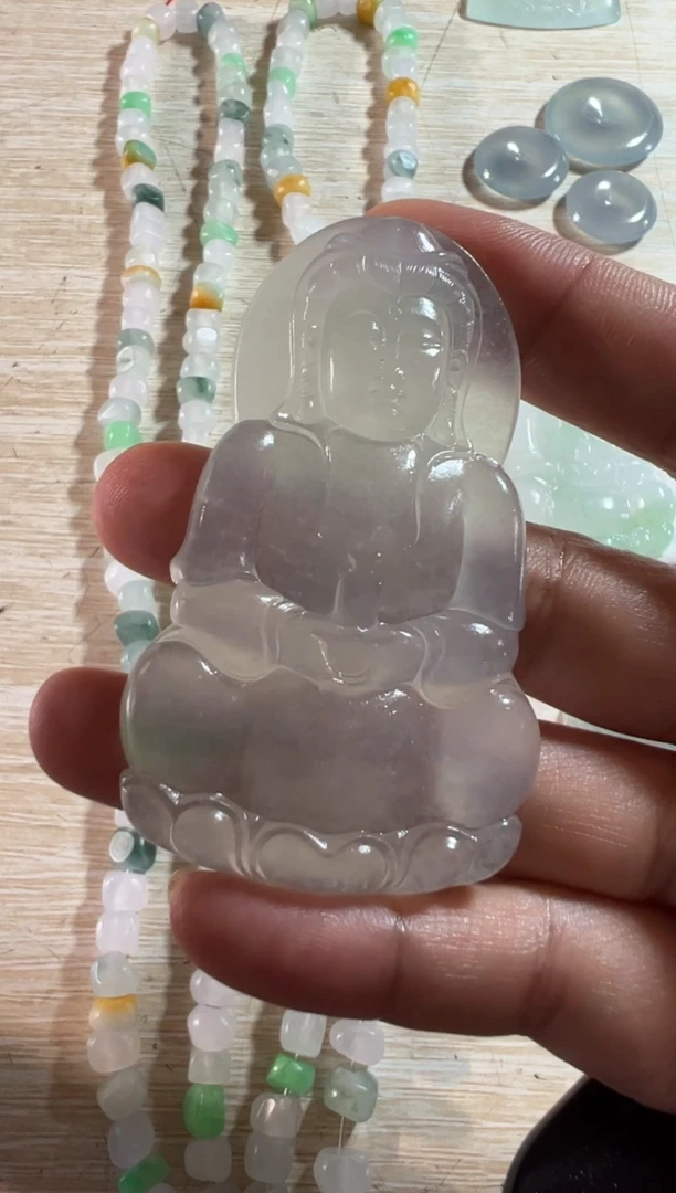未镶嵌定制翡翠观音