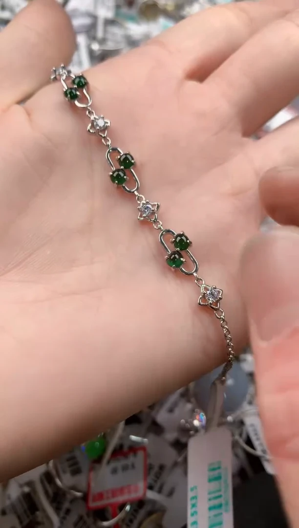 银S925镶嵌戒指翡翠999-----4