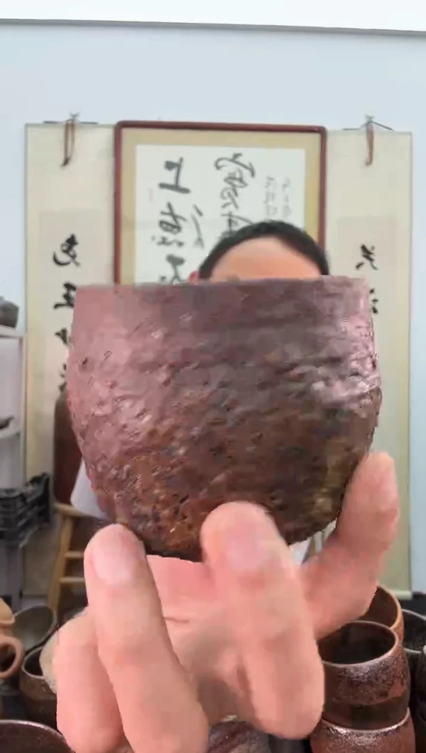 手工中号丑杯子非遗技艺有裂缝