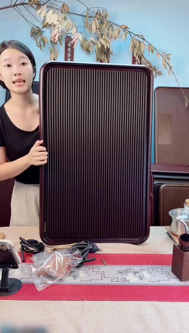 用****8千川红色款式茶盘80*50*5