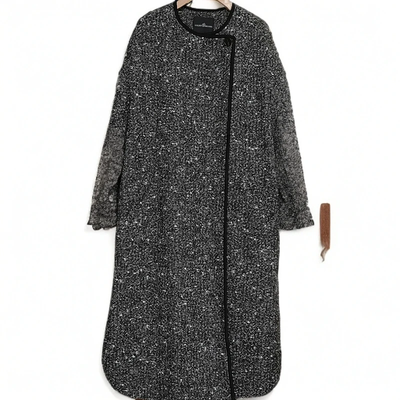 【24467】时尚中长款设计师大衣