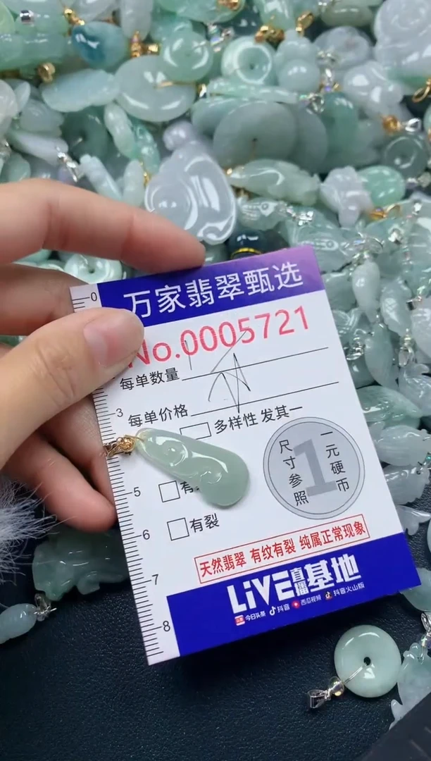 吊坠(不含链)未镶嵌翡翠5721