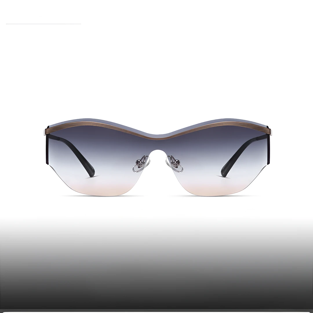 【2025新款设计师高定 】新款Y2K未来科技感防护太阳镜头箍镜墨镜女