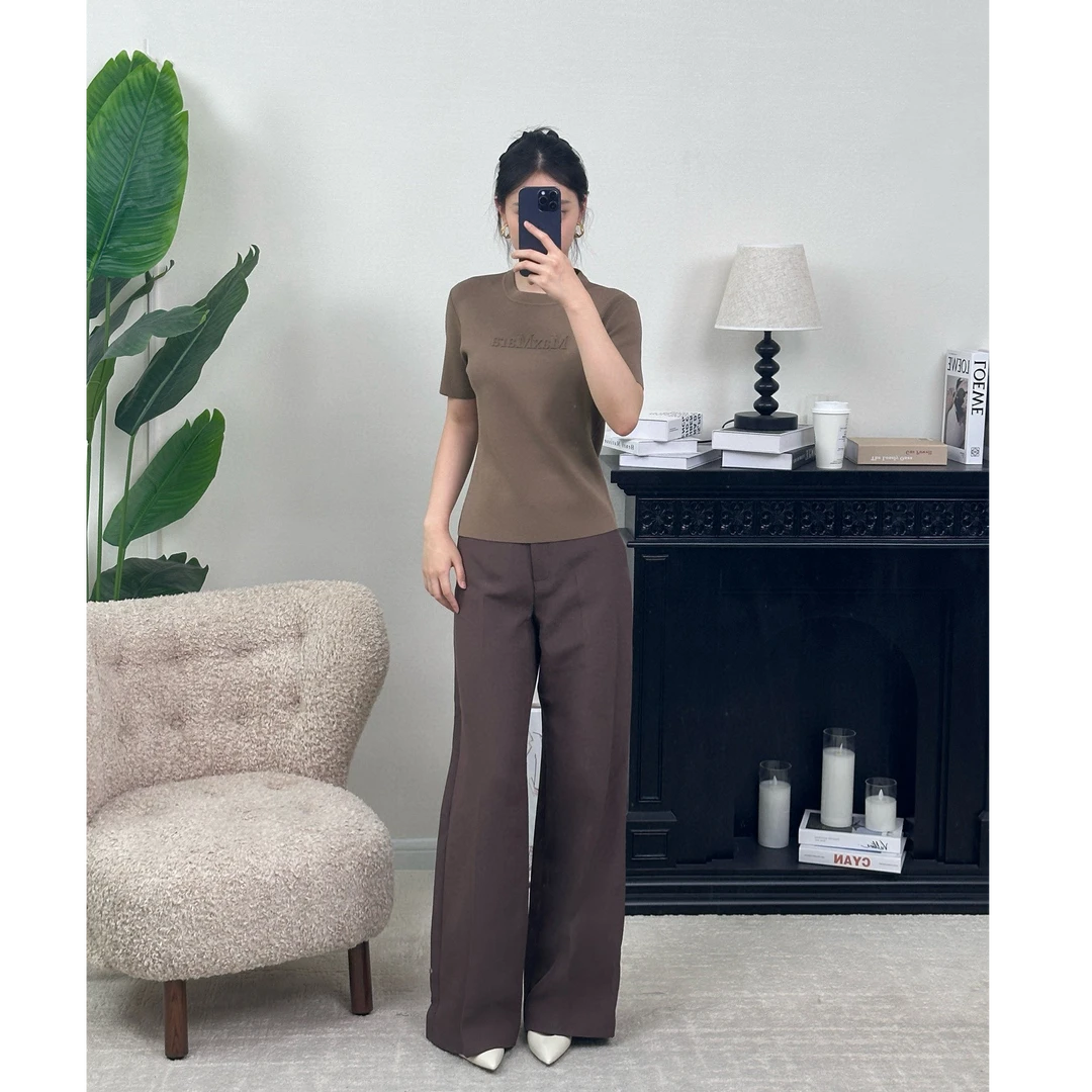 未使用 MaxMara 国现 时尚百搭纯色休闲裤 KZ0133