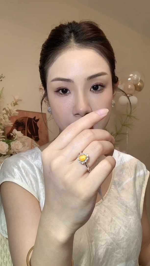 18K金镶嵌戒指翡翠A51