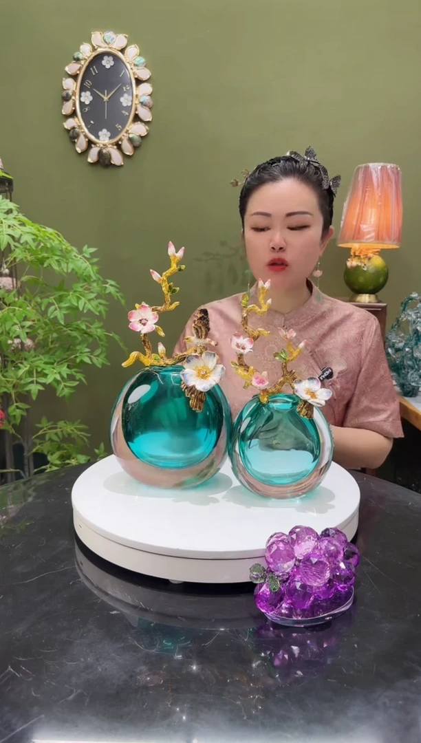 琉璃珐琅彩 花瓶