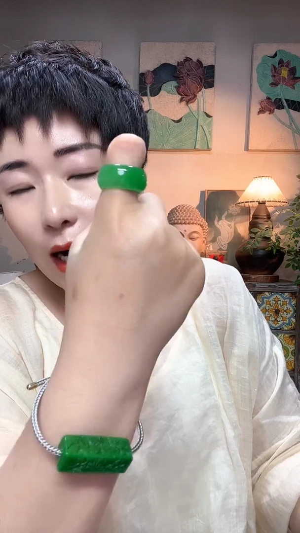 未镶嵌戒圈翡翠575