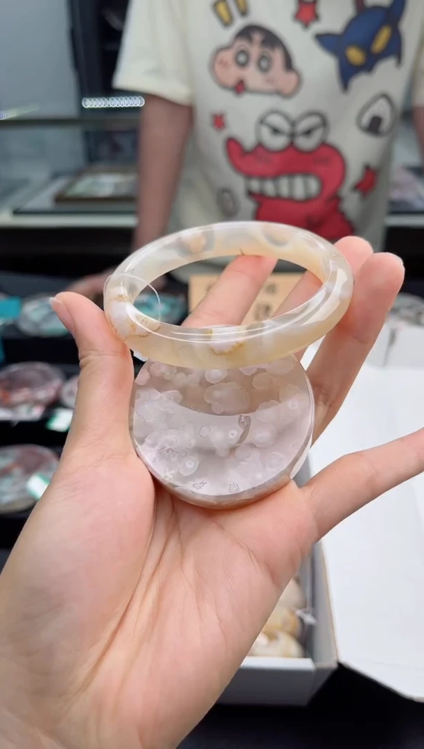 石英质玉手镯未镶嵌60圈口（赠送镯心）1864003