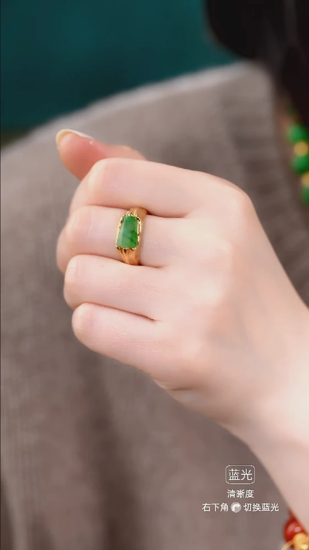 颈饰未镶嵌翡翠戒指22