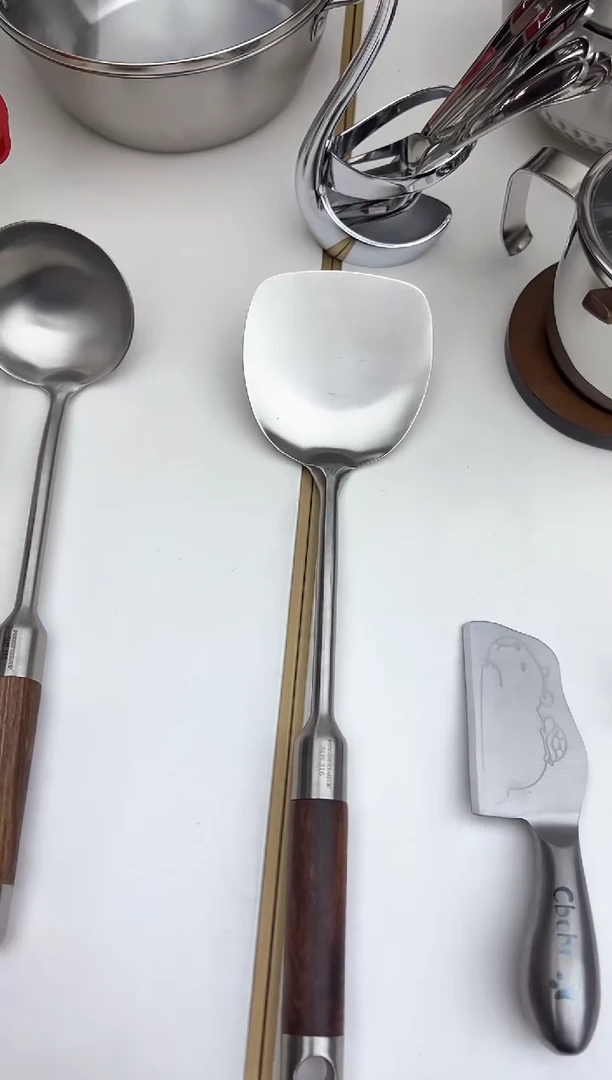 【闪购商品】不锈钢花梨木铲子