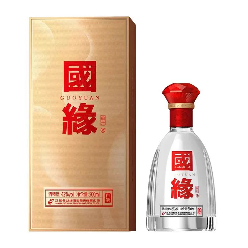 今世缘 42度国缘单开幽雅醇厚型白酒 500ml*2（赠礼袋）
