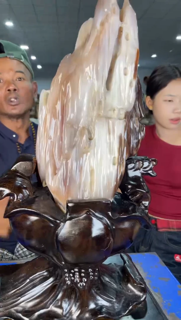 未镶嵌摆件硅化玉17