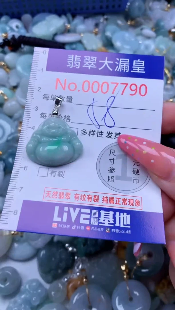 翡翠未镶嵌吊坠(不含链)7790