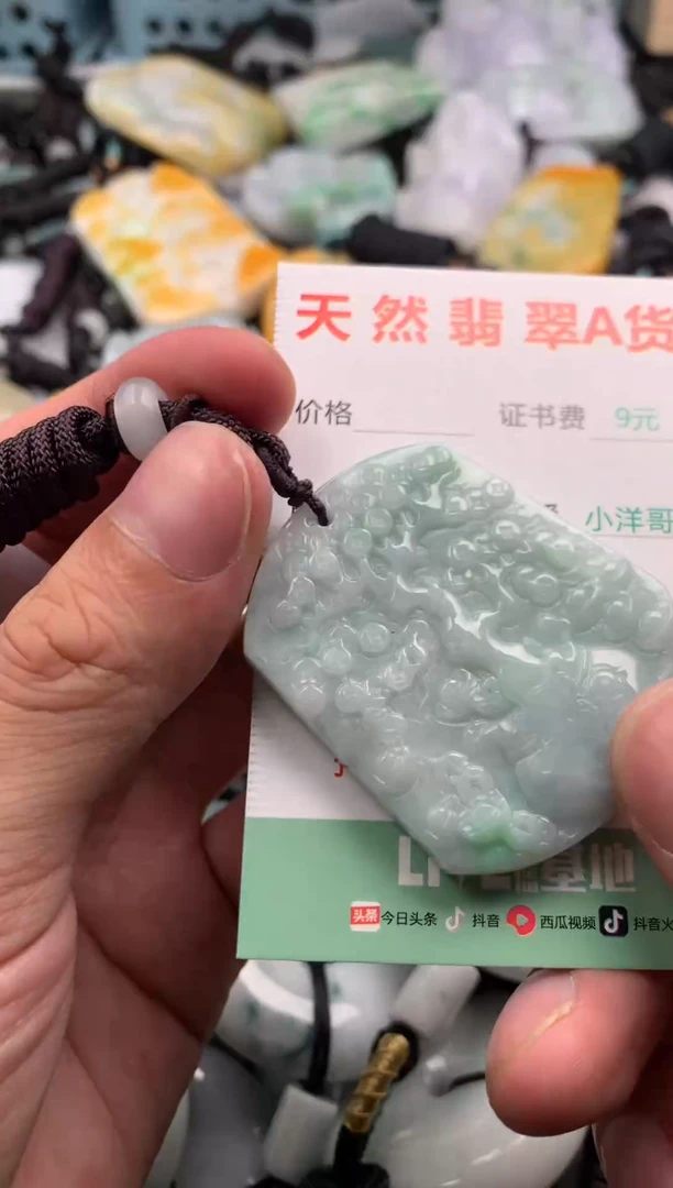 翡翠未镶嵌吊坠(不含链)1