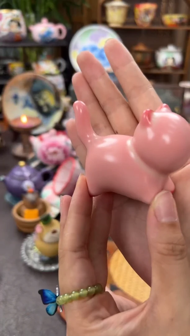 水粉猪油冻茶宠萌猫