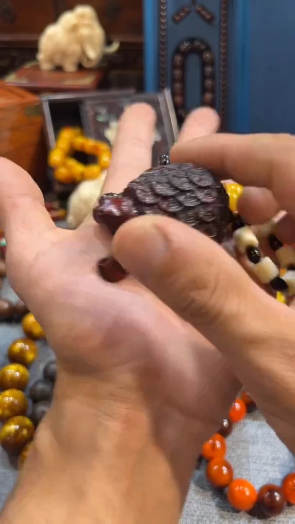 檀香紫檀（小叶紫檀）小乌龟手把件