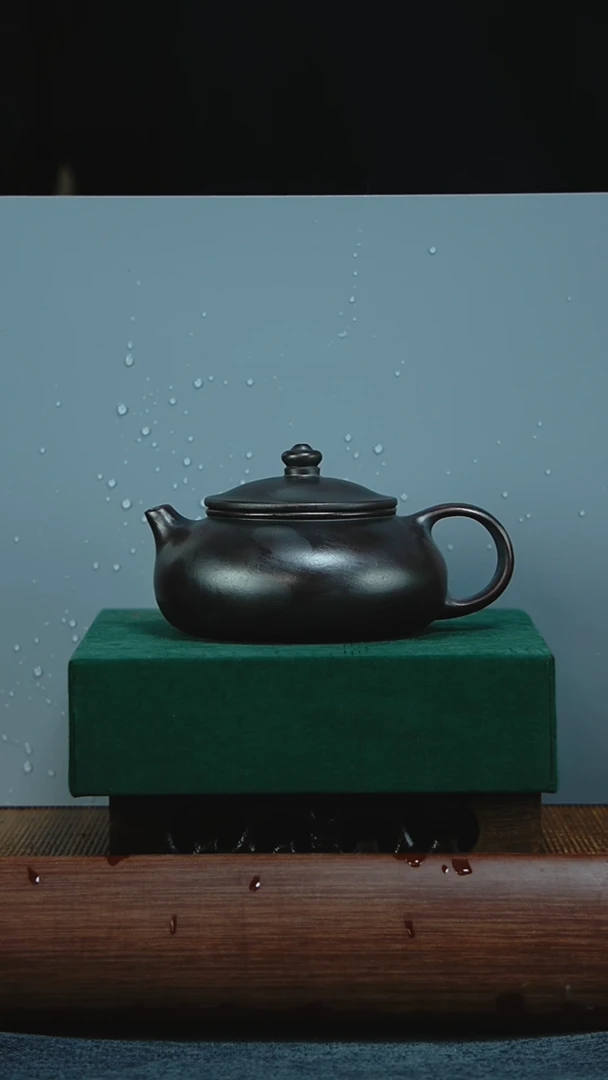 茶壶紫砂寒江石黄