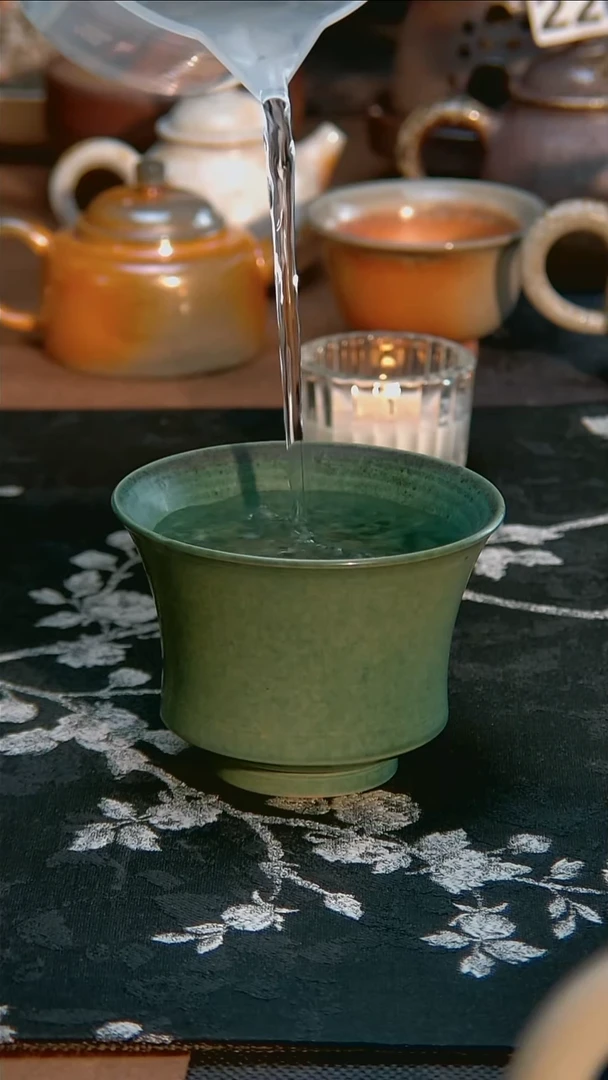 茶具全品 邛窑青花瓷 马蹄杯