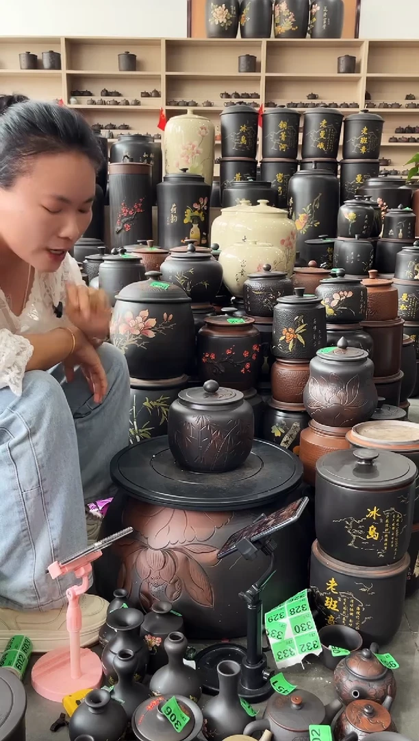 罐瑕疵茶叶罐   苹果竹子  553