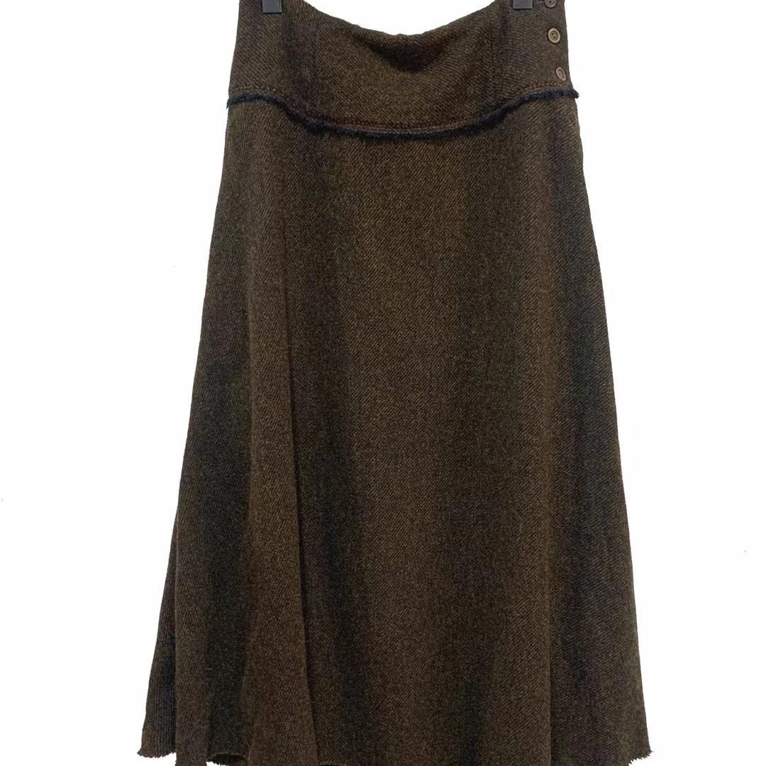 深深一刻左岸迷香休闲半裙裙子秋冬半身裙Z24FW2006