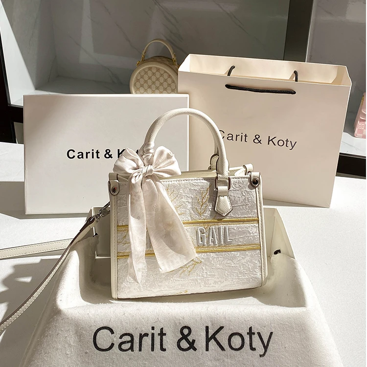 CARIT KOTY小众高级感方形托特包包女2025新款百搭通勤手提斜挎包