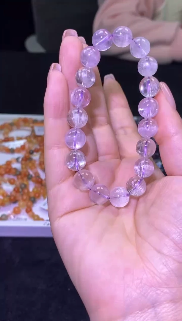 未镶嵌锂辉石单圈毕业级冰透拉丝紫锂辉-A09-多样性发其一