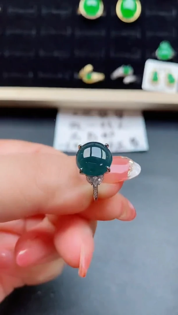 【闪购商品】翡翠戒指银S925镶嵌0580550