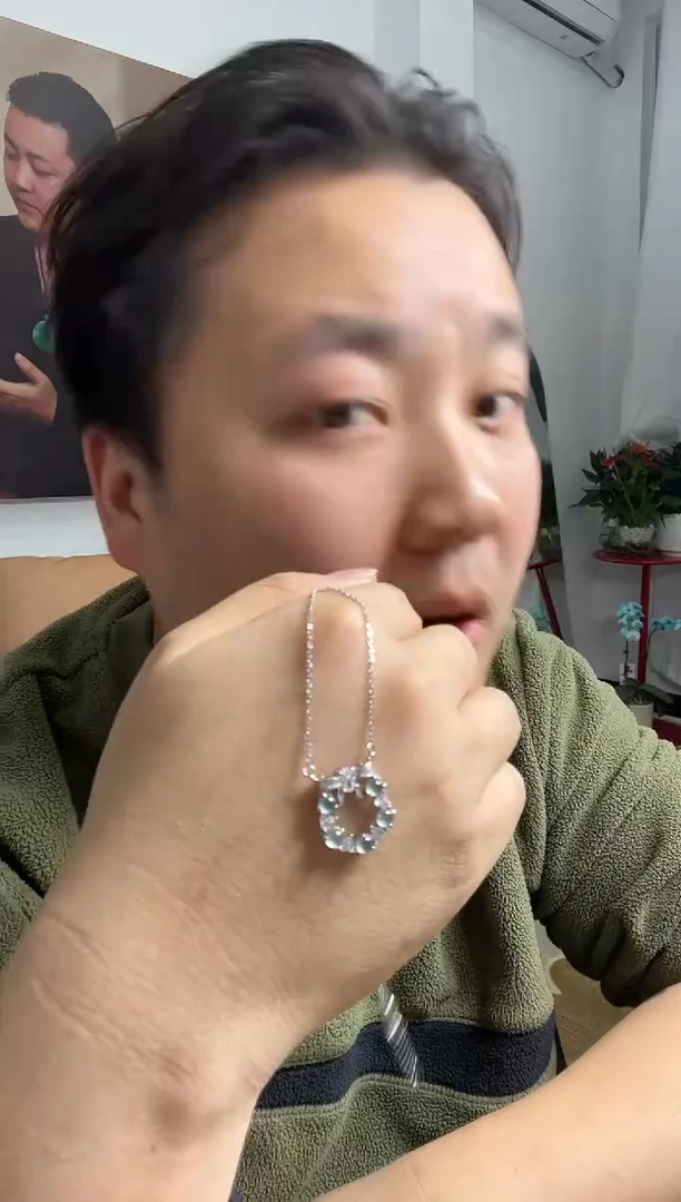 【闪购商品】翡翠颈饰银S925镶嵌吊坠