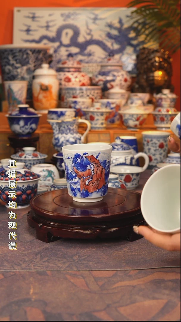 景德镇手工手绘陶瓷杯