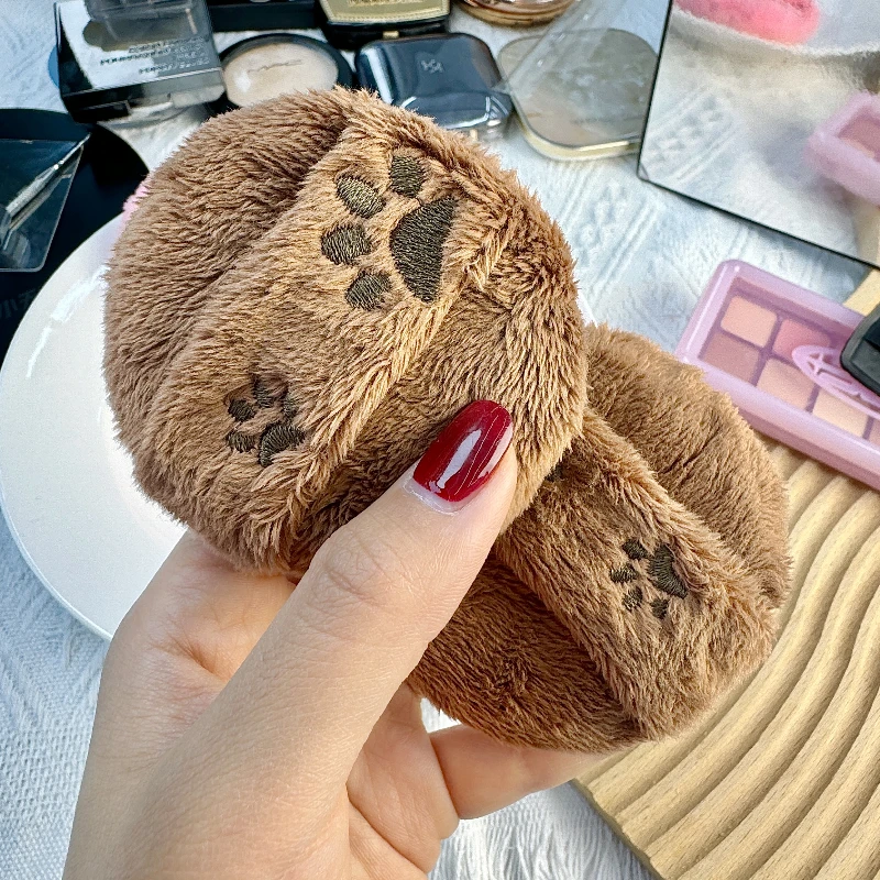 可爱毛茸茸散粉扑长绒绒粉扑粉饼蜜粉定妆植绒化妆专用粉扑