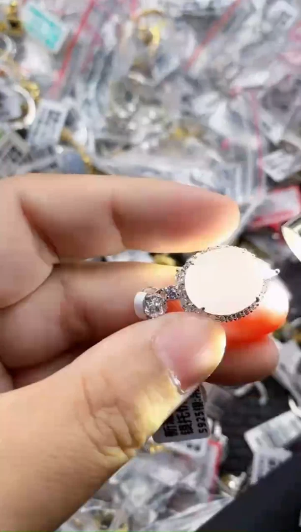 翡翠戒指银S925镶嵌4444    8