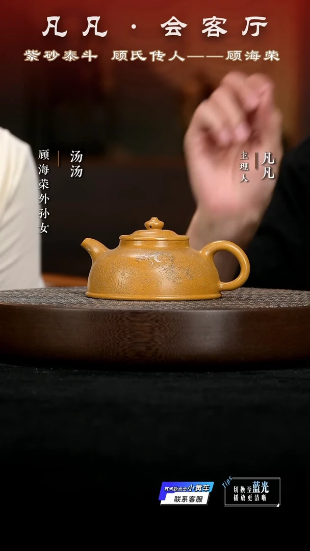 茶壶紫砂WX65顾海荣玉笠宕口黄金段250cc