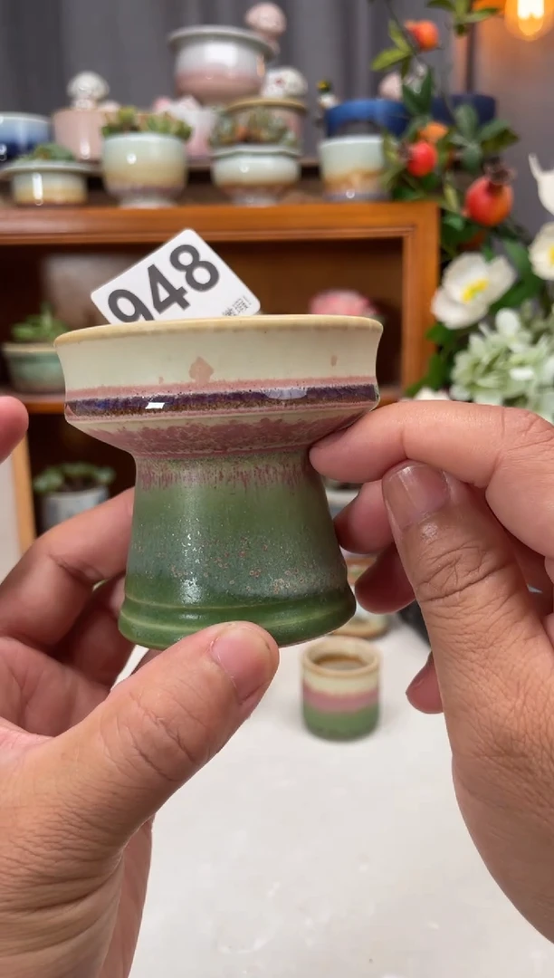 瓷片948知木小芳花盆