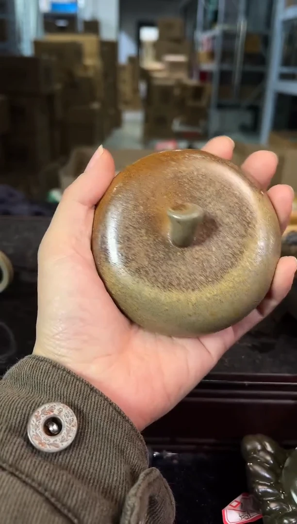 宜兴紫砂 紫砂茶壶  柴烧 苹果盖杯