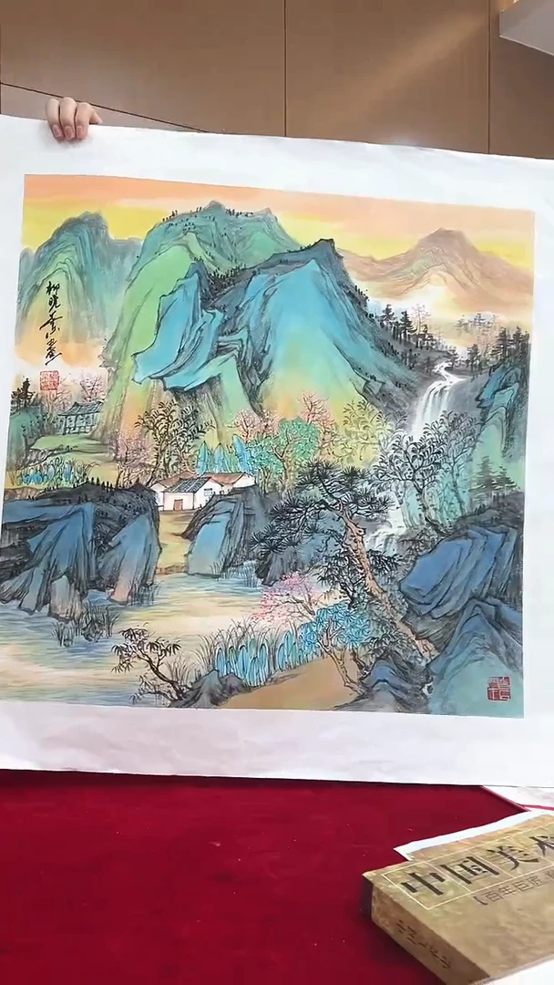 国画柳晓叶绘画4pc山水