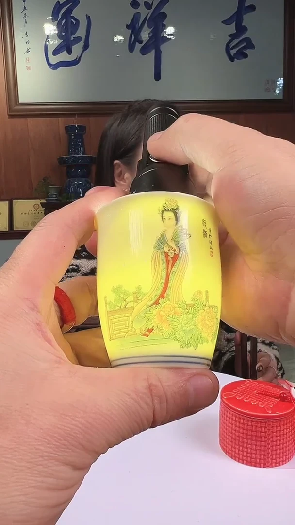 摆件陶景德镇陶瓷杯