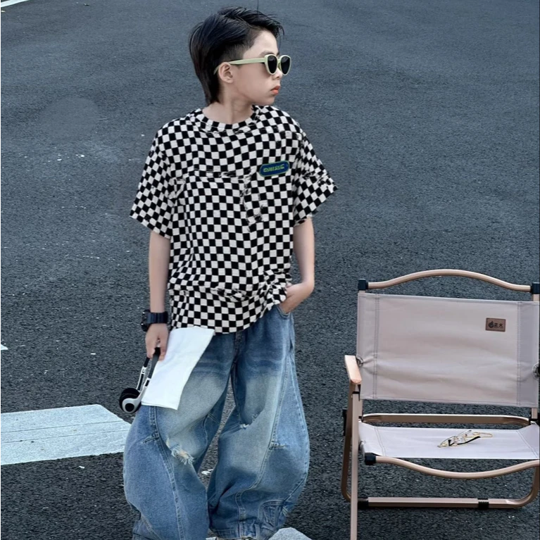 10246高端专享夏款短袖白格（斯）