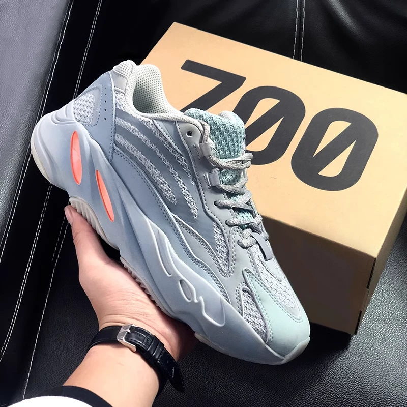 椰子鞋700v2v1老爹鞋女2025新款时尚网面透气百搭增高运动鞋男潮