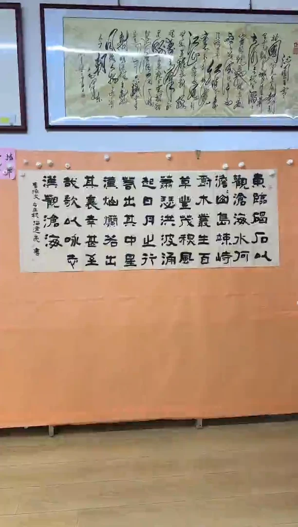 书法观沧海诗词作品