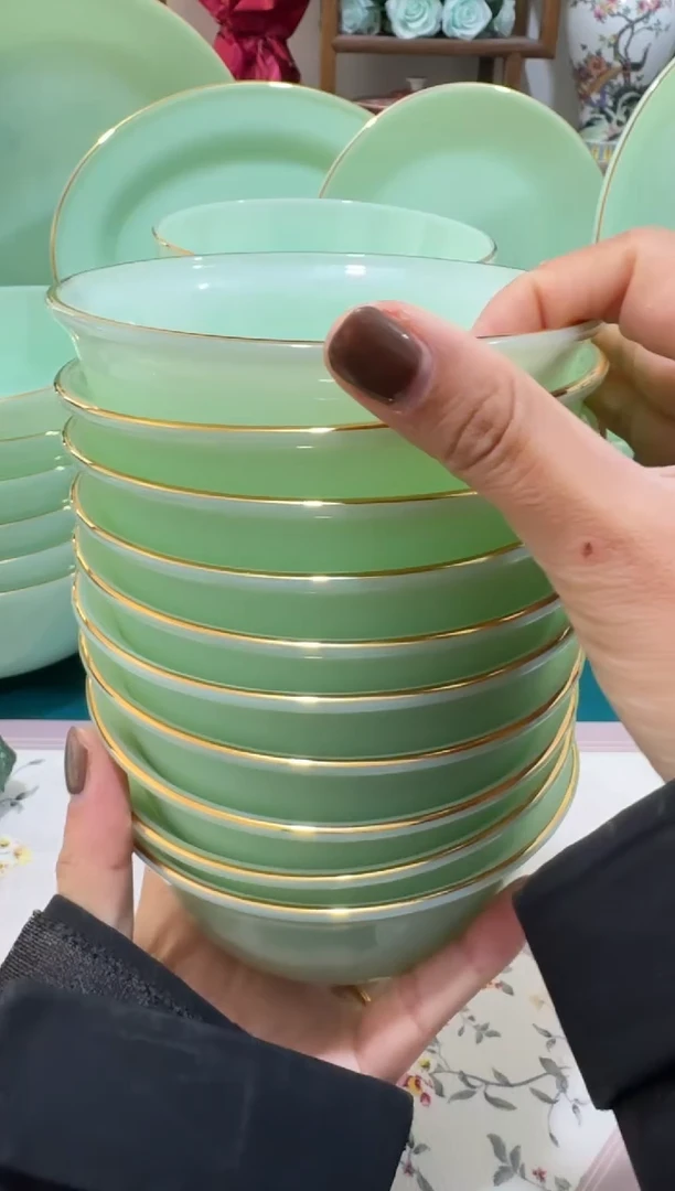 4.5英寸玉瓷碗10个口径11.5厘米