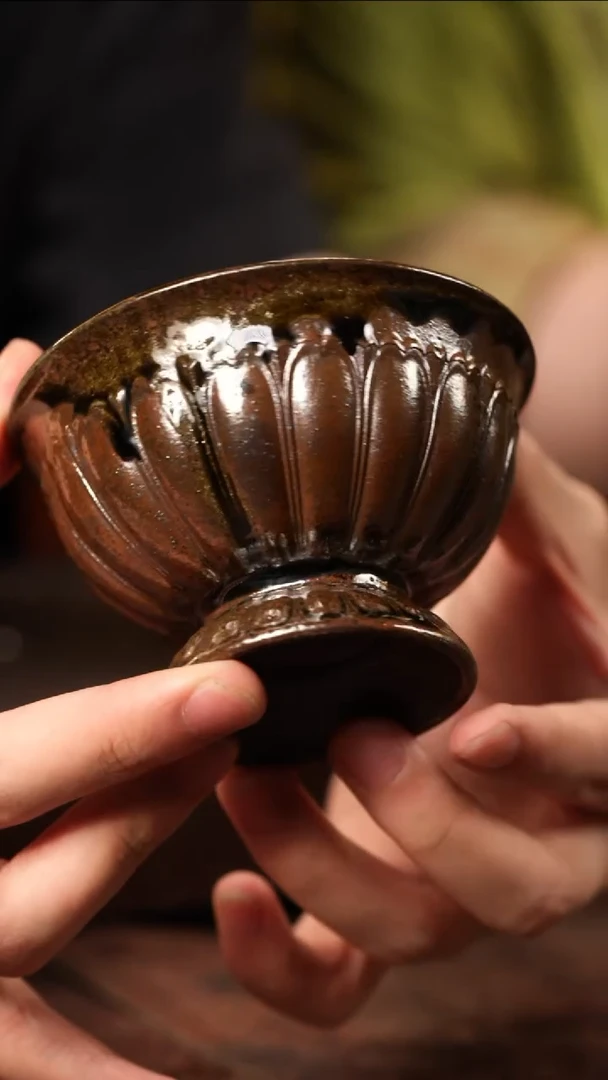 茶壶紫砂沉香木柴烧宝相杯