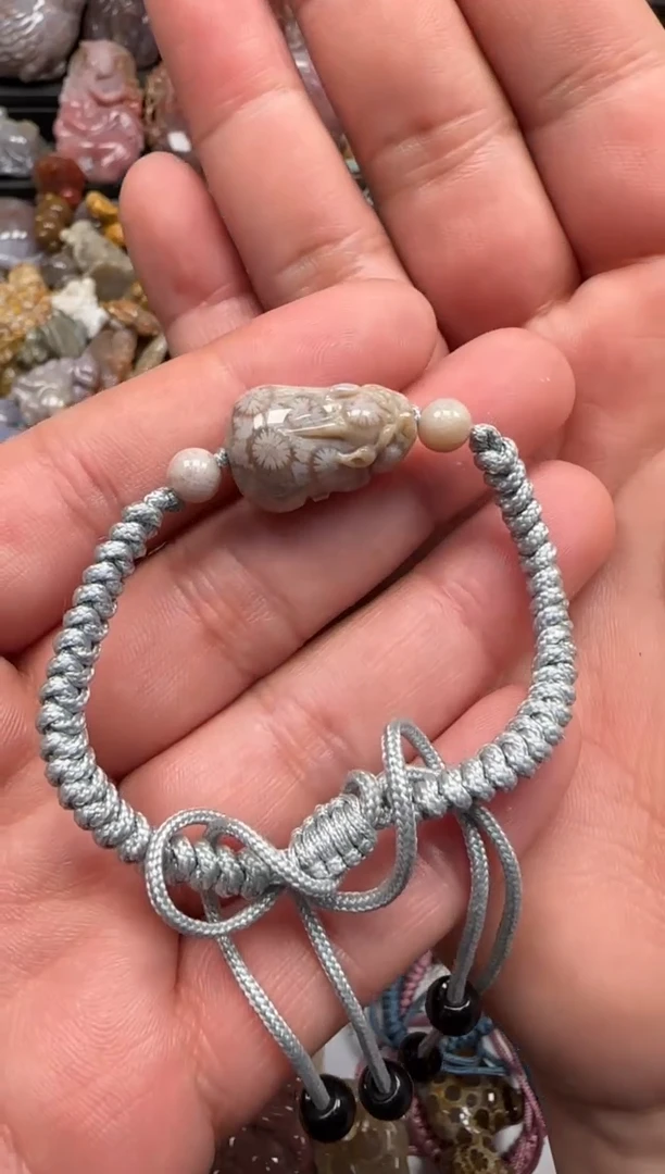 【闪购商品】硅化珊瑚（珊瑚玉）颈饰未镶嵌595