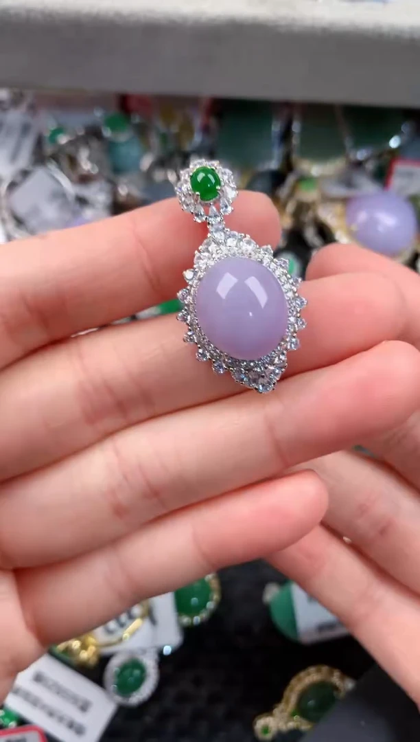 银S925镶嵌戒指翡翠777       5