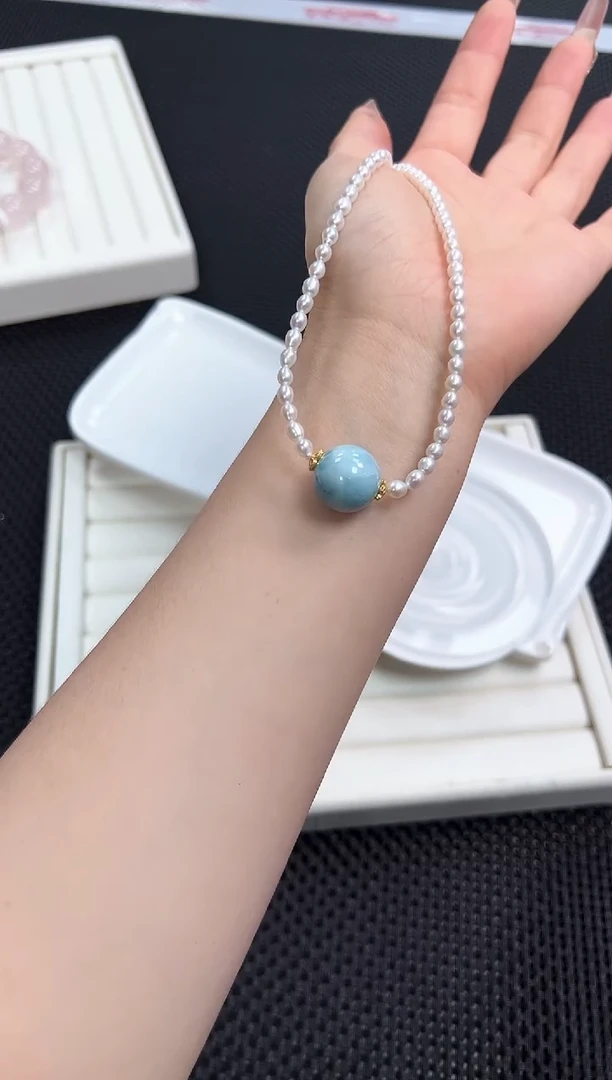 淡水珍珠未镶嵌颈饰69n多样性发其一/1条默认微瑕