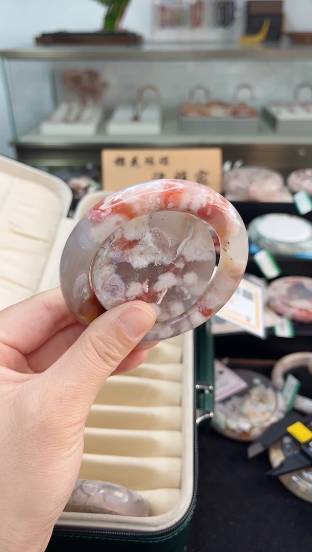 未镶嵌手镯石英质玉57圈口（赠品镯心）S9237