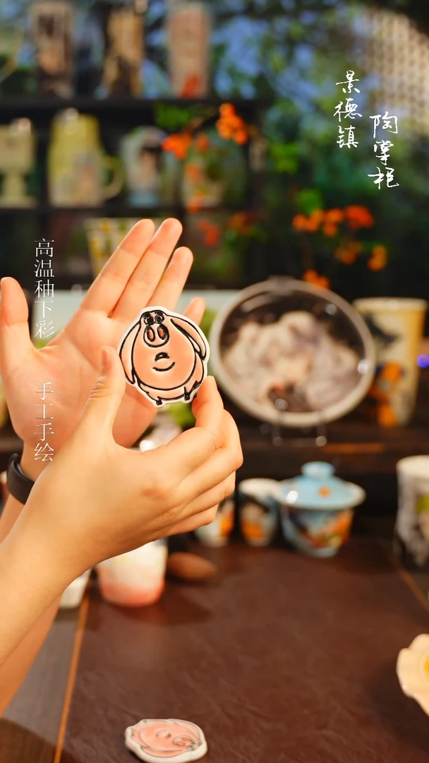 景德镇高温釉下彩纯手工手绘