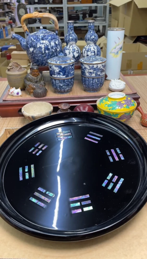 70号实木螺钿大漆中古物品谨慎参拍直播链接